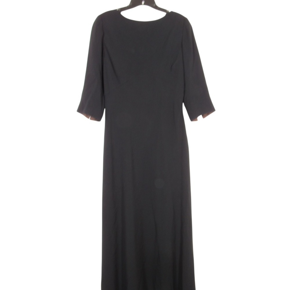 NWT MELINDA ENG Smooth Twill DRAPED RHINESTONES BACK Cocktail SHEATH DRESS Sz 8